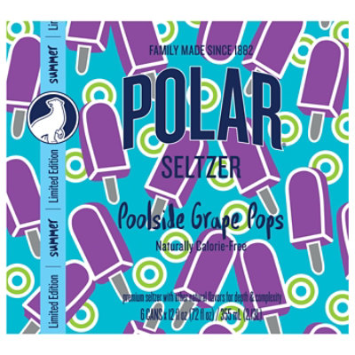 Polar Seltzer Poolside Grape - 6-12 FZ - Image 2