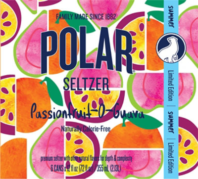 Polar Seltzer Passionfruit O Guava - 6-12 Oz - Image 5