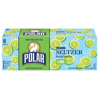 Polar Seltzer Lime 10-7.5fz - 10-7.5F - Image 1