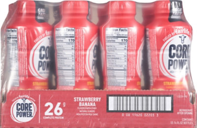 Core Power 26G Complete Protein Strawberry Banana Bottle - 12-14 Fl. Oz. - Image 6