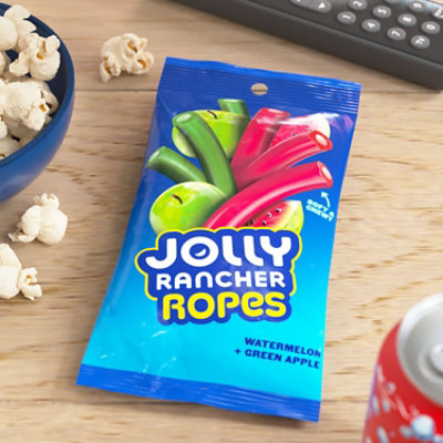 Jolly Rancher Ropes Green Apple & Watermelon Flavored Candy Peg Bag - 6 OZ - Image 5