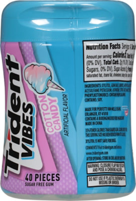 Trident Vibes Cotton Candy Gum 40 Ct - 40 CT - Image 5