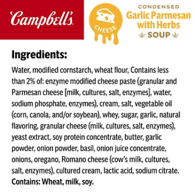 Campbell's Condensed Garlic Parmesan Cheese Soup With Herbs - 10.5 Oz - Image 5