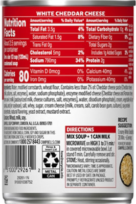 Campbells White Cheddar Cheese Soup 10.5 Oz Can - 10.5 OZ - Image 6