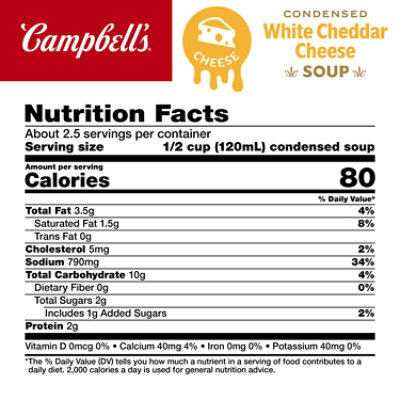 Campbells White Cheddar Cheese Soup 10.5 Oz Can - 10.5 OZ - Image 4