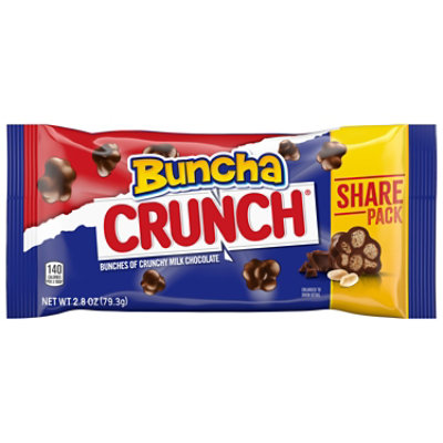 Buncha CRUNCH Milk Chocolate and Crisped Rice Movie Theater Candy - 2.8 Oz - Image 1