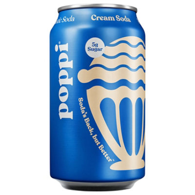Poppi Prebiotic Cream Soda 12fz - 12 FZ - Image 1