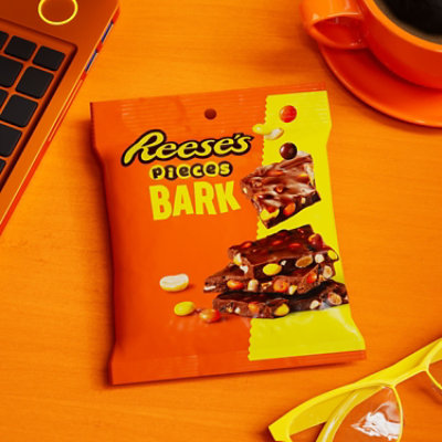 Reeses Pieces Bark Chocolate Candy Pieces With Salted Peanuts - 3.1 OZ - Image 4