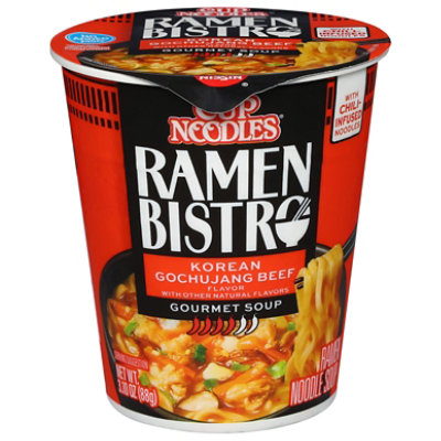 Nissin Cup Noodles Ramen Bistro Korean Gochujang Beef Unit 3.1oz - 3.1 OZ - Image 1