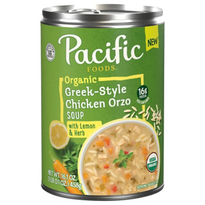 Pacific Foods Organic Greek Style Chicken Orzo Soup With Lemon And Herb - 16.1 OZ - Image 2