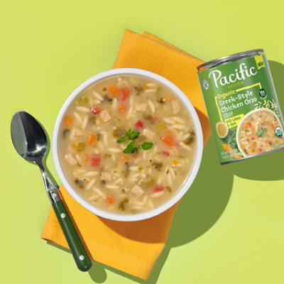 Pacific Foods Organic Greek Style Chicken Orzo Soup With Lemon And Herb - 16.1 OZ - Image 1