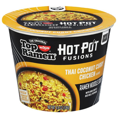 Nissin Top Ramen Hot Pot Fusions Thai Coconut Curry Chicken 4.8oz - 4.8 OZ