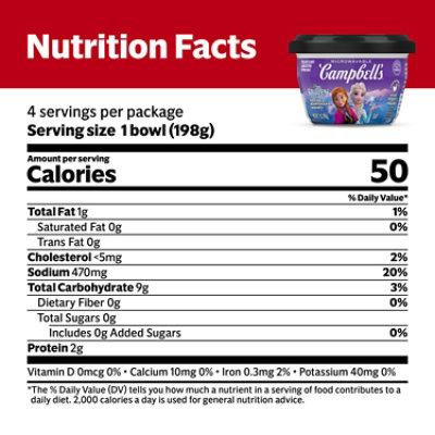 Campbells Kids Soup Disney Frozen Souper Shapes Pasta With Chicken - 28 OZ - Image 4