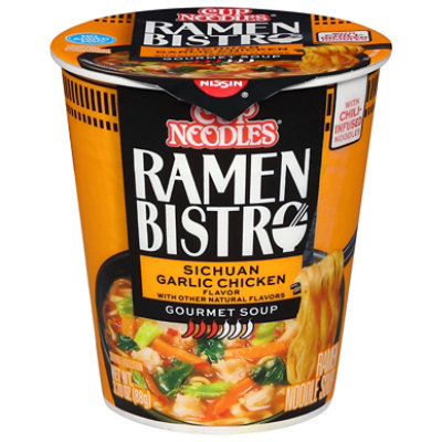 Nissin Cup Noodles Ramen Bistro Sichuan Garlic Chicken Unit 3.1 Oz - 3.1 OZ - Image 1
