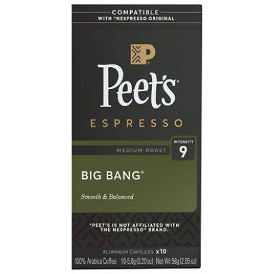 Peets Coffee Big Bang Medium Roast Capsules 10ct Capsules - 10 CT - Image 1