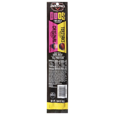 Jack Links Duos Original & Teriyaki Beef Stick 1.84oz - 1.84 OZ - Image 1