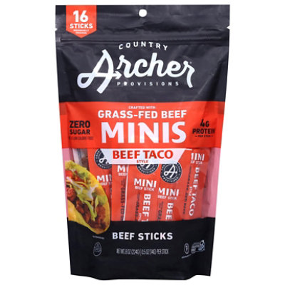 Country Archer Mini Taco Beef Stick 16ct - 16 CT - Image 1