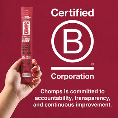 Chomps Smoky Bbq Beef Stick 1.15oz - 1.15 OZ - Image 3