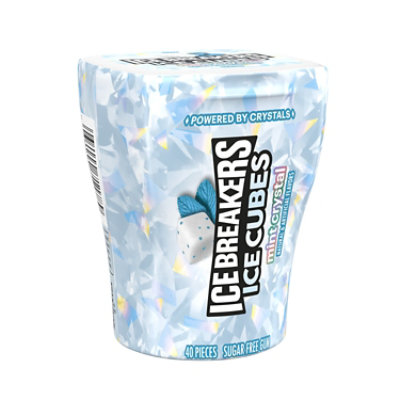 Ice Breakers Ice Cubes Crystal Spring Flavored Gum Bottle Pack - 3.24 OZ - Image 1
