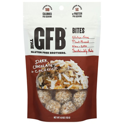 The GFB Bites Dark Chocolate Coconut Gluten Free - 4 oz (Pack of 6) - Image 1