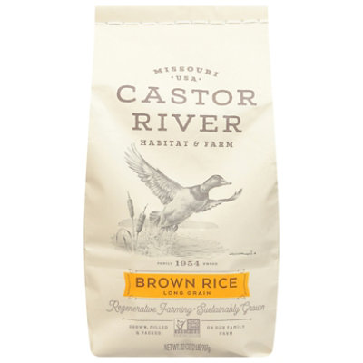 Castor River Farms Rice Brown Long Grain - 32 oz (Pack of 6) - Image 1