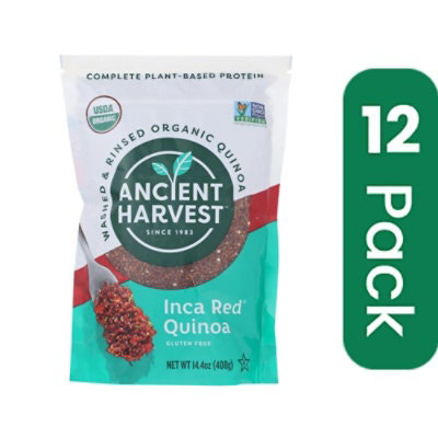 Ancient Harvest Quinoa Organic Inca Red Grains Gluten Free - 12 oz (Pack of 12) - Image 1