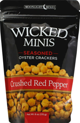 Wicked Minis Crushed Red Pepper Seasoned Oyster Crackers - 6 Ounce (Pack of 6) - Image 1