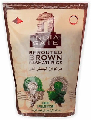 India Gate Sprouted Brown Basmati Rice - 2 Lb - Image 1