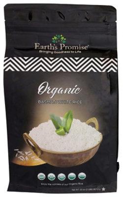 Earths Promise Organic Basmati White Rice - 2 Pound (Pack of 5) - Image 1