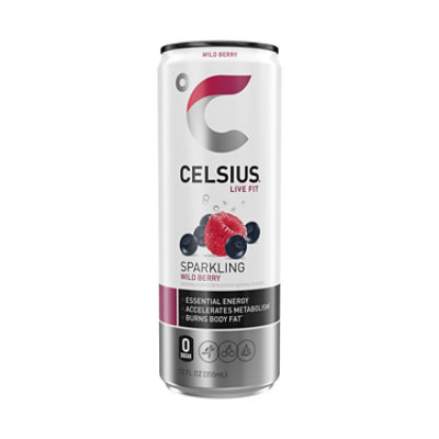 Celsius Sparkling Wild Berry Dietary Supplement - 12 Fl oz (Pack of 12) - Image 1