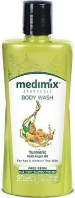 Medimix Ayurvedic Body Wash - Turmeric with Argan Oil - For Fair & Blemish Free Skin - Image 1