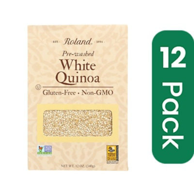 Roland Pre - Washed White Quinoa Gluten - Free - 12 oz (Pack of 12) - Image 1