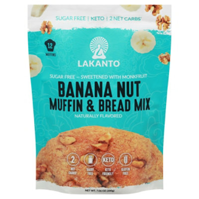 Lakanto Banana Nut Muffin  Bread Mix, 6.77 oz (192 g) - Image 2