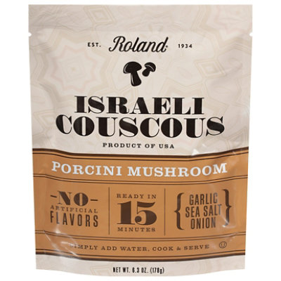 Roland Israeli Couscous Porcini Mushroom 6.3 Oz (Pack of 12) - Image 1