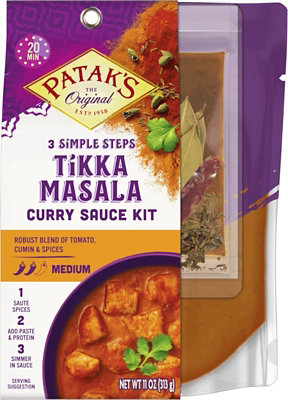 Patak's Tikka Masala 3-Step Sauce Kit - Medium - Image 1