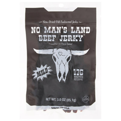No Man's Land Beef Jerky Mild - 3 OZ - Image 1
