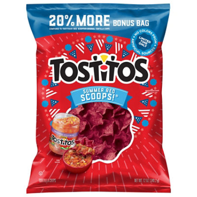 Tostitos Scoops Summer Red 12oz - 12 OZ - Image 1