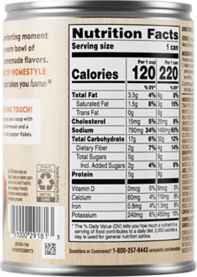 Campbell's Homestyle Soup, Cheese Tortellini With Italian Sausage - 16.3 OZ - Image 5