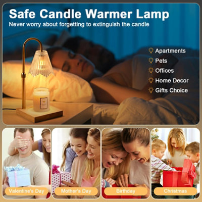Mega Casa Candle Warmer Lamp with Timer Dimmable,Mothers Day Gifts Birthday Gifts for Women Mom - Image 4