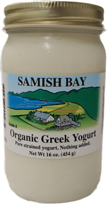 Samish Bay Organic Greek Yogurt 16 Oz - 16 OZ - Image 1