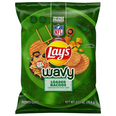 Lays Wavy Loaded Nachos 2.5oz - 2.5 OZ - Image 1