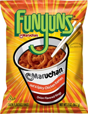 Funyuns Hot & Spicy Chicken Ramen 2oz - 2 OZ - Image 1