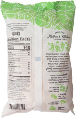 Chicas Tortilla Chips Lime 10oz - 10 OZ - Image 5