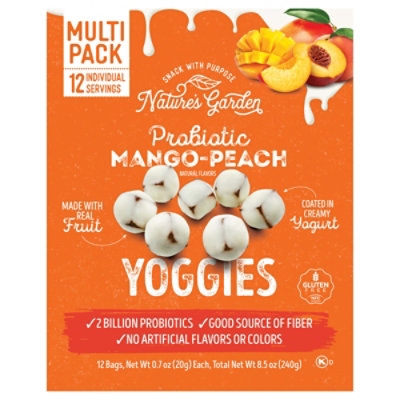Natures Garden Probiotic Mango Peach Yoggies 12 Count .7 Ounce - 12 CT - Image 2