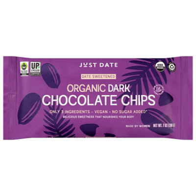 Just Date Chocolate Chip Dark Date Sweetened - 7 OZ - Image 2