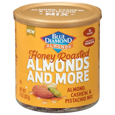 Blue Diamond Deluxe Mixed Nut Honey Roasted 14oz - 14 OZ - Image 2