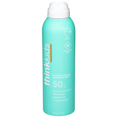 Think Kids Spf 50 All Sheer Mineral Spray 6fz - 6 FZ - Image 2