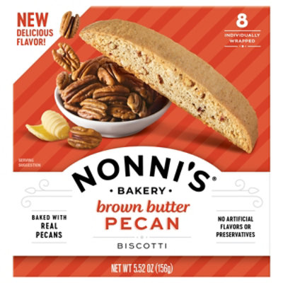 Nonnis Biscotti Brown Butter Pecan 8ct - 8 CT - Image 2