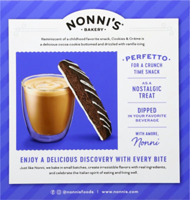 Nonnis Biscotti Cookies & Creme 8ct - 8 CT - Image 5