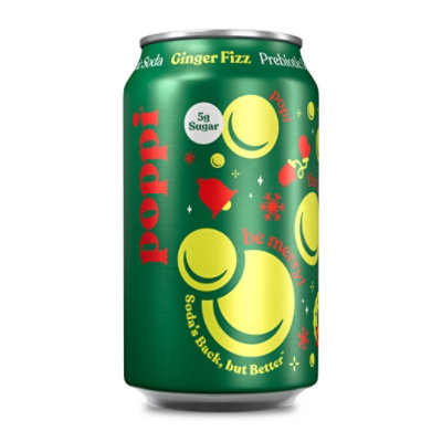 Poppi Prebiotic Ginger Ale 12fz - 12 FZ - Image 1
